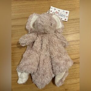 Oobles Danbar Lovey Blanket Blush Pink Elephant NEW silky Soft